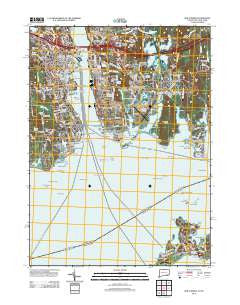New London Connecticut Historical topographic map, 1:24000 scale, 7.5 X 7.5 Minute, Year 2012