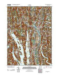 New Milford Connecticut Historical topographic map, 1:24000 scale, 7.5 X 7.5 Minute, Year 2012