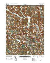 Newtown Connecticut Historical topographic map, 1:24000 scale, 7.5 X 7.5 Minute, Year 2012