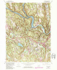 Newtown Connecticut Historical topographic map, 1:24000 scale, 7.5 X 7.5 Minute, Year 1963