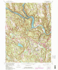 Newtown Connecticut Historical topographic map, 1:24000 scale, 7.5 X 7.5 Minute, Year 1963
