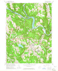 Newtown Connecticut Historical topographic map, 1:24000 scale, 7.5 X 7.5 Minute, Year 1963