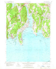 Niantic Connecticut Historical topographic map, 1:24000 scale, 7.5 X 7.5 Minute, Year 1958