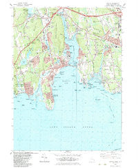 Niantic Connecticut Historical topographic map, 1:24000 scale, 7.5 X 7.5 Minute, Year 1983