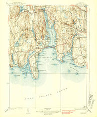 Niantic Connecticut Historical topographic map, 1:31680 scale, 7.5 X 7.5 Minute, Year 1938
