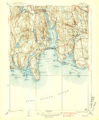 Niantic Connecticut Historical topographic map, 1:31680 scale, 7.5 X 7.5 Minute, Year 1938
