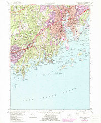 Norwalk South Connecticut Historical topographic map, 1:24000 scale, 7.5 X 7.5 Minute, Year 1960