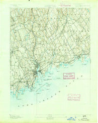 Norwalk Connecticut Historical topographic map, 1:62500 scale, 15 X 15 Minute, Year 1892
