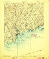 Norwalk Connecticut Historical topographic map, 1:62500 scale, 15 X 15 Minute, Year 1893