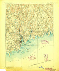 Norwalk Connecticut Historical topographic map, 1:62500 scale, 15 X 15 Minute, Year 1893