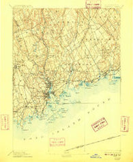 Norwalk Connecticut Historical topographic map, 1:62500 scale, 15 X 15 Minute, Year 1893