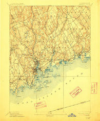 Norwalk Connecticut Historical topographic map, 1:62500 scale, 15 X 15 Minute, Year 1893