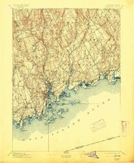 Norwalk Connecticut Historical topographic map, 1:62500 scale, 15 X 15 Minute, Year 1893