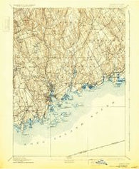 Norwalk Connecticut Historical topographic map, 1:62500 scale, 15 X 15 Minute, Year 1893