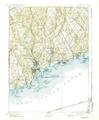 Norwalk Connecticut Historical topographic map, 1:62500 scale, 15 X 15 Minute, Year 1893