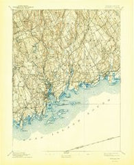Norwalk Connecticut Historical topographic map, 1:62500 scale, 15 X 15 Minute, Year 1893