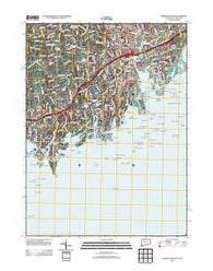 Norwalk South Connecticut Historical topographic map, 1:24000 scale, 7.5 X 7.5 Minute, Year 2012