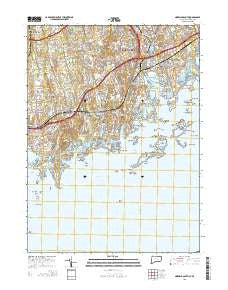 Norwalk South Connecticut Current topographic map, 1:24000 scale, 7.5 X 7.5 Minute, Year 2015