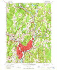 Norwich Connecticut Historical topographic map, 1:24000 scale, 7.5 X 7.5 Minute, Year 1954
