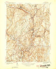 Norwich Connecticut Historical topographic map, 1:31680 scale, 7.5 X 7.5 Minute, Year 1945