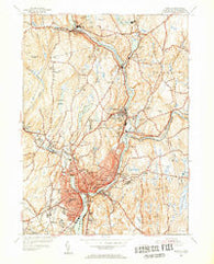 Norwich Connecticut Historical topographic map, 1:31680 scale, 7.5 X 7.5 Minute, Year 1954