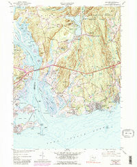 Old Lyme Connecticut Historical topographic map, 1:24000 scale, 7.5 X 7.5 Minute, Year 1958