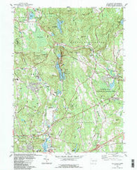 Old Mystic Connecticut Historical topographic map, 1:24000 scale, 7.5 X 7.5 Minute, Year 1983