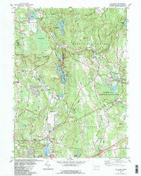 Old Mystic Connecticut Historical topographic map, 1:24000 scale, 7.5 X 7.5 Minute, Year 1983