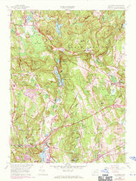 Old Mystic Connecticut Historical topographic map, 1:24000 scale, 7.5 X 7.5 Minute, Year 1958