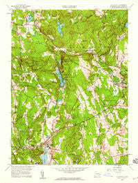 Old Mystic Connecticut Historical topographic map, 1:24000 scale, 7.5 X 7.5 Minute, Year 1958