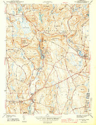 Old Mystic Connecticut Historical topographic map, 1:31680 scale, 7.5 X 7.5 Minute, Year 1943