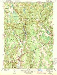 Old Mystic Connecticut Historical topographic map, 1:31680 scale, 7.5 X 7.5 Minute, Year 1943