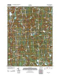 Oneco Connecticut Historical topographic map, 1:24000 scale, 7.5 X 7.5 Minute, Year 2012