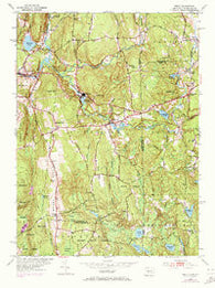 Oneco Connecticut Historical topographic map, 1:24000 scale, 7.5 X 7.5 Minute, Year 1953