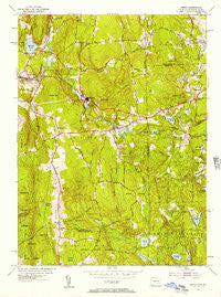 Oneco Connecticut Historical topographic map, 1:24000 scale, 7.5 X 7.5 Minute, Year 1953