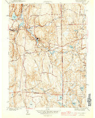 Oneco Connecticut Historical topographic map, 1:31680 scale, 7.5 X 7.5 Minute, Year 1944