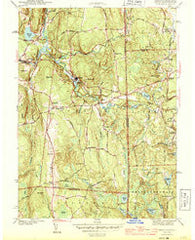 Oneco Connecticut Historical topographic map, 1:31680 scale, 7.5 X 7.5 Minute, Year 1944