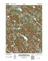 Palmertown Connecticut Historical topographic map, 1:24000 scale, 7.5 X 7.5 Minute, Year 2012