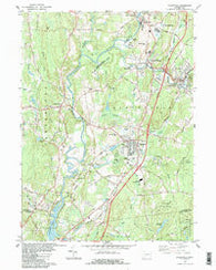 Plainfield Connecticut Historical topographic map, 1:24000 scale, 7.5 X 7.5 Minute, Year 1983