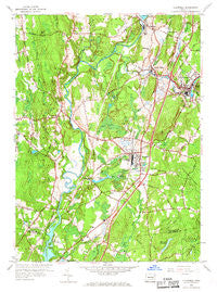 Plainfield Connecticut Historical topographic map, 1:24000 scale, 7.5 X 7.5 Minute, Year 1953
