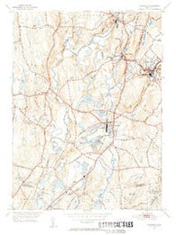 Plainfield Connecticut Historical topographic map, 1:31680 scale, 7.5 X 7.5 Minute, Year 1953