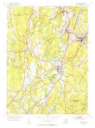 Plainfield Connecticut Historical topographic map, 1:31680 scale, 7.5 X 7.5 Minute, Year 1953