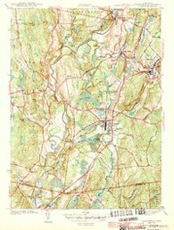 Plainfield Connecticut Historical topographic map, 1:31680 scale, 7.5 X 7.5 Minute, Year 1943