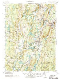 Plainfield Connecticut Historical topographic map, 1:31680 scale, 7.5 X 7.5 Minute, Year 1943