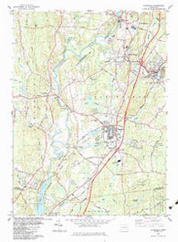 Plainfield Connecticut Historical topographic map, 1:24000 scale, 7.5 X 7.5 Minute, Year 1983