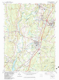 Plainfield Connecticut Historical topographic map, 1:24000 scale, 7.5 X 7.5 Minute, Year 1983