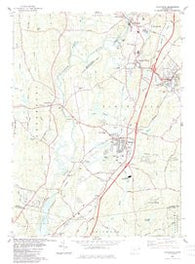 Plainfield Connecticut Historical topographic map, 1:24000 scale, 7.5 X 7.5 Minute, Year 1983