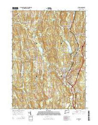 Putnam Connecticut Current topographic map, 1:24000 scale, 7.5 X 7.5 Minute, Year 2015