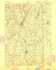 Putnam Connecticut Historical topographic map, 1:62500 scale, 15 X 15 Minute, Year 1893