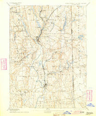 Putnam Connecticut Historical topographic map, 1:62500 scale, 15 X 15 Minute, Year 1893